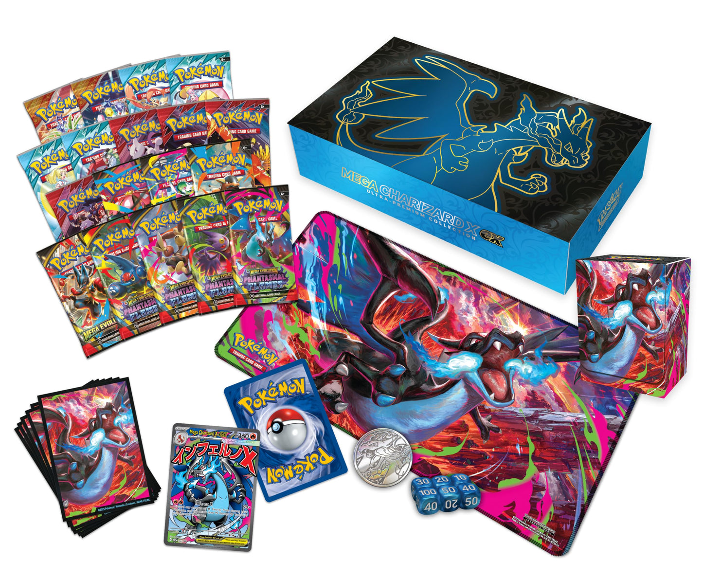 Pokémon TCG Cards Mega Charizard X ex Ultra Premium Collection