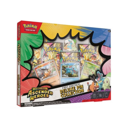 Pokémon TCG Cards Mega Evolution Ascended Heroes First Partners Deluxe Pin Collection