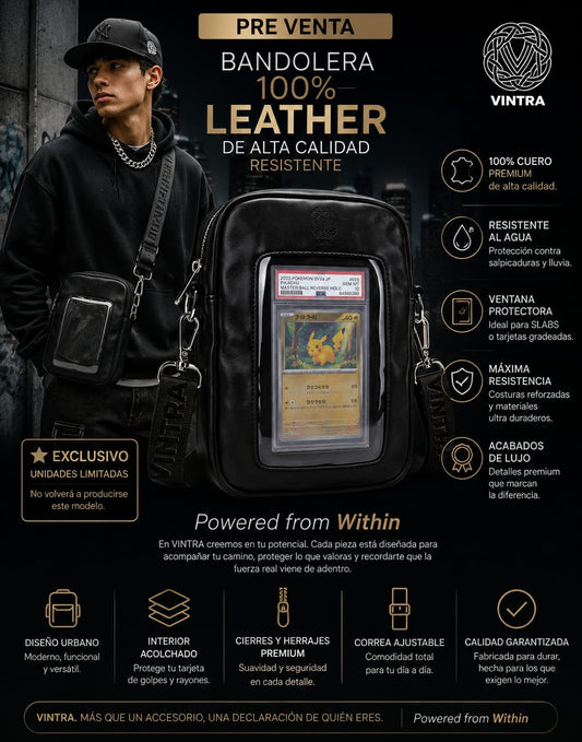 VINTRA 100% Leather Crossbody Bag — Limited Pre-Order Edition